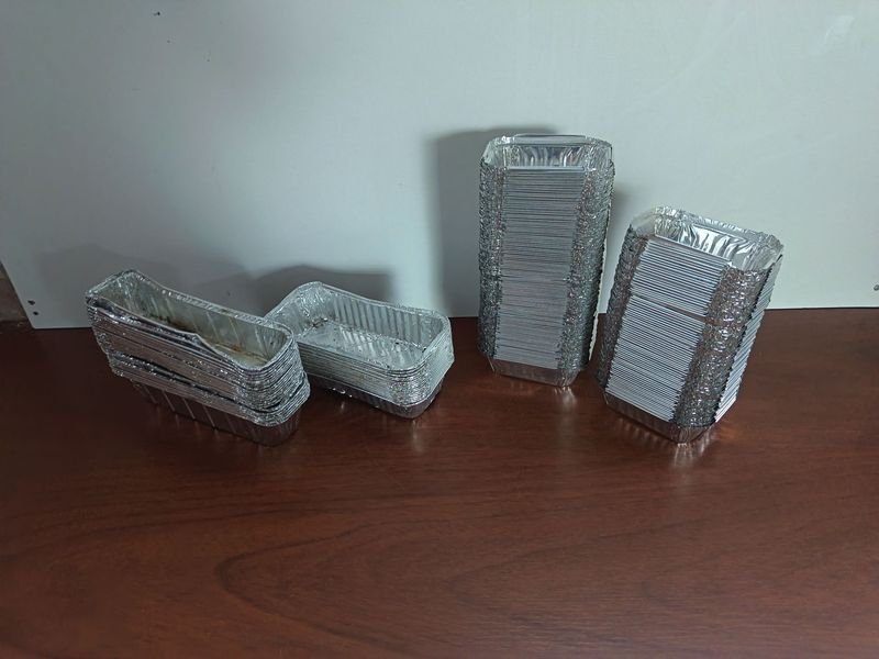 Lote de Moldes Descartables para Budín y Postres de Aluminio