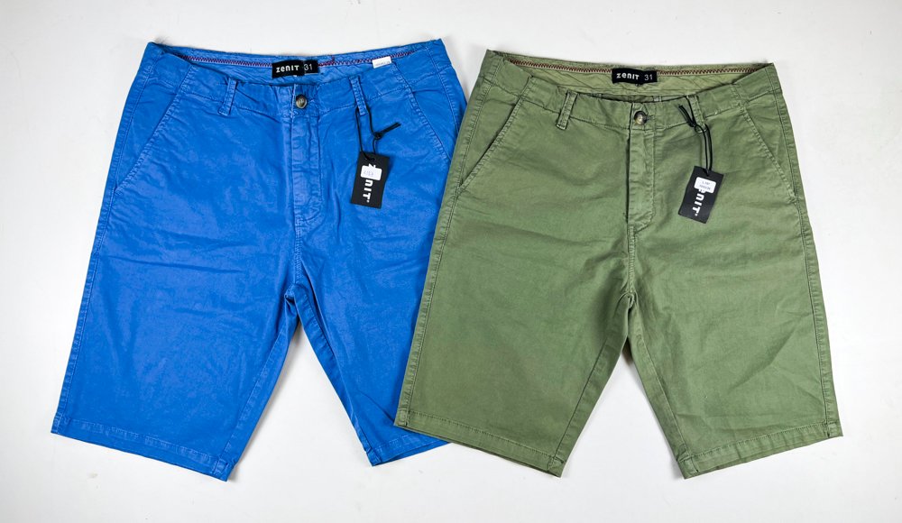 Lote siguiente: Dos pares de shorts Zenit en color Azul y Oliva