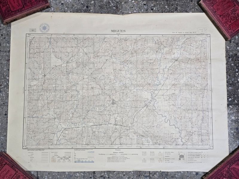 Mapa Topográfico de Migues, Uruguay - Escala 1:50000