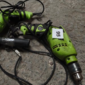 Dos Taladros Eléctricos Verdes GRV con Cable - imagen 3