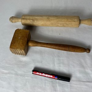 Palote y Martillo de Madera para Milanesas - imagen 4