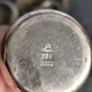 Lote de Azucarero Pesado con Asas y Patas Labradas, Cubo para Hielo y Pinzas, Metal - imagen 6