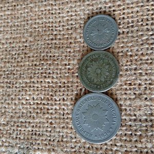 Tres Monedas Antiguas: Dos de 1909 y Una de 1936 - imagen 2