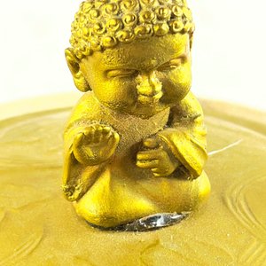 Potiche oriental en porcelana asas animales mitológicos tapa en bronce de 29 cm - imagen 4