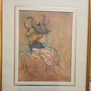 Lote anterior: Cuadro Retrato Femenino de Guillermo Fernández (35 x 25 cm)