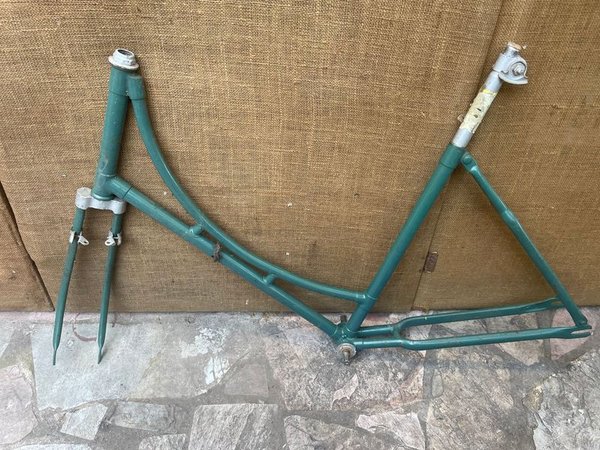 Cuadro de Bicicleta de Dama Vintage Color Verde