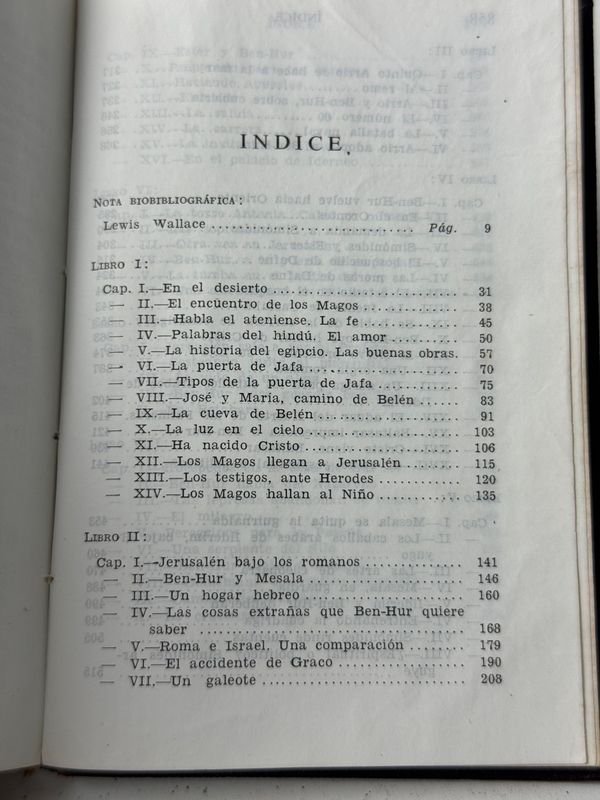 Libro clásico de Lewis Wallace: BEN-HUR UNA HISTORIA DE LOS TIEMPOS DE CRISTO - imagen 6