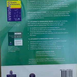 Libro "Advanced Expert CAE Student's Resource Book" con CD de Audio - Pearson - imagen 2