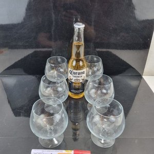 Set de 6 Copas de Vidrio con Diseño de Estrellas - imagen 1