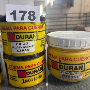 Lote siguiente: Lote de Cremas para Cuero Duran, Tinta y Cemento Común