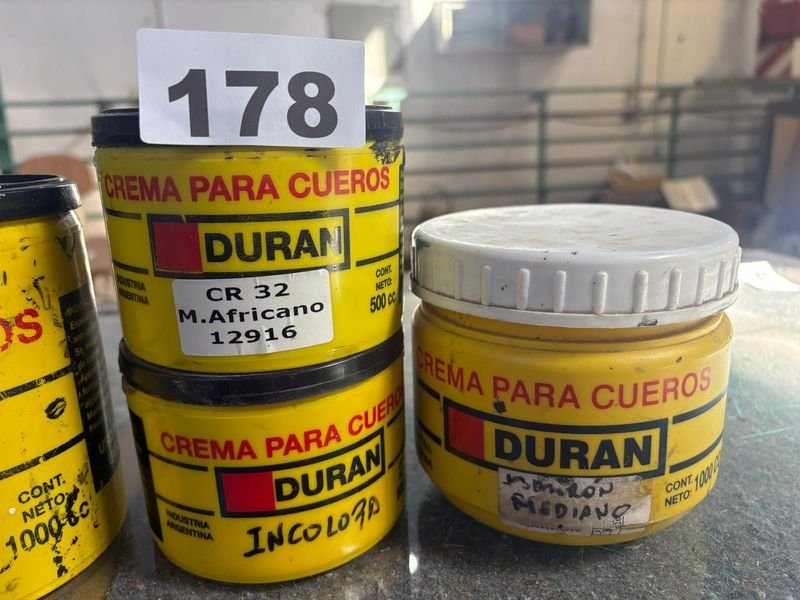 Lote de Cremas para Cuero Duran, Tinta y Cemento Común