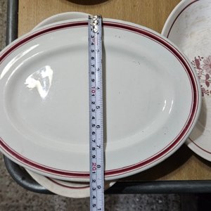Lote de 4 Bandejas Ovaladas de Loza con Diseño Floral - imagen 4