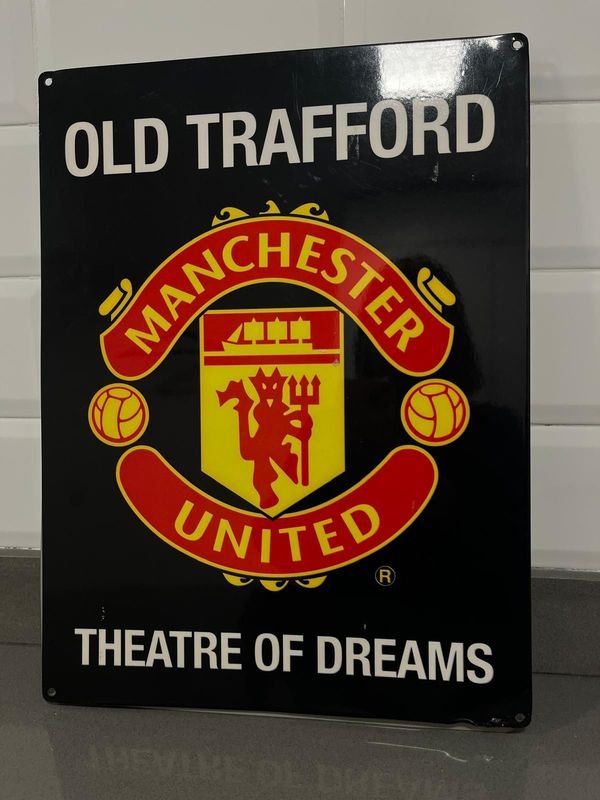 Chapa Decorativa Old Trafford Manchester United "Theatre of Dreams"