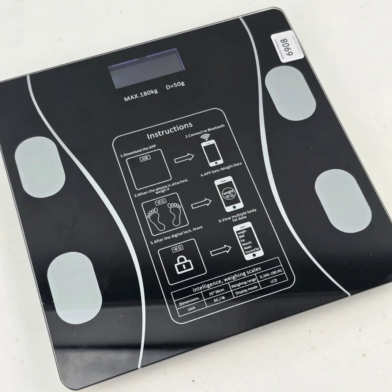 Balanza Digital Inteligente con Bluetooth y Carga USB