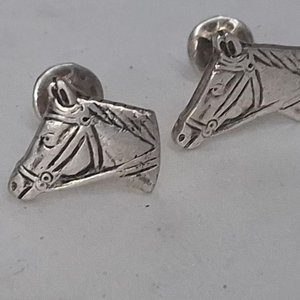 Gemelos de Plata con Diseño de Caballo Estilo Gaucho - imagen 3