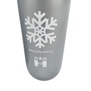 Set de 2 Botellas Isotérmicas para Bicicleta Plateadas - imagen 2