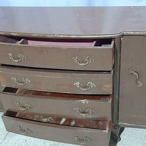 Bargueno Estilo Provenzal con 2 Puertas y 4 Cajones, Herrajes de Bronce - imagen 2
