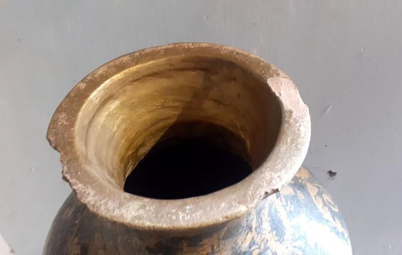Aguamanil Veneciano Antiguo con soporte de Hierro para la pared - imagen 3