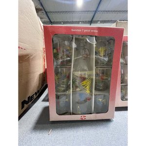 Set de Botellas y Vasos de Vidrio con Diseño - imagen 2