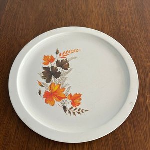 Dos Platos Decorativos: Uno Blanco con Hojas y Otro Transparente - imagen 2