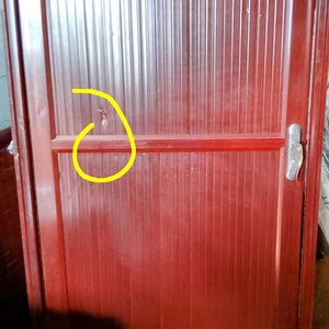 PUERTA INTERIOR EN ALUMINIO NEDIDAS 0.80X2MTS pequeño detalle - imagen 2