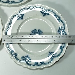 Juego de 4 Platos de Porcelana Rolland England con Diseño Azul - imagen 3