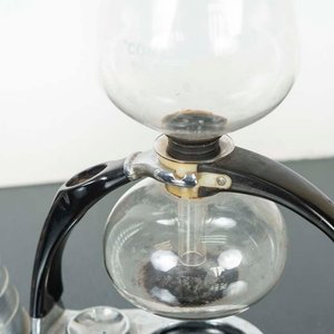 Cafetera de Vidrio Cona con Termo Metálico Vintage - imagen 2