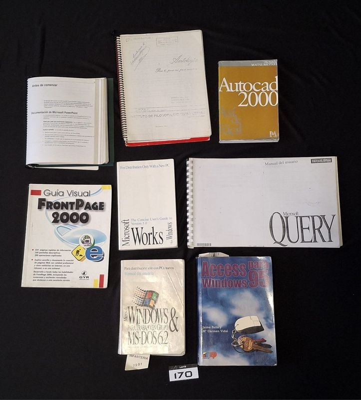 Lote de Manuales y Guías de Software y Sistemas Operativos Vintage