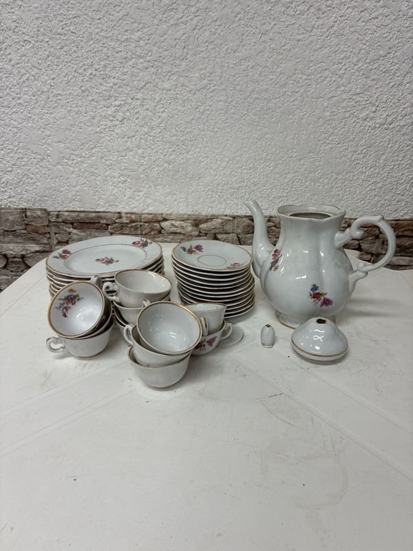Servicio de té en cerámica con patrón floral - imagen 2