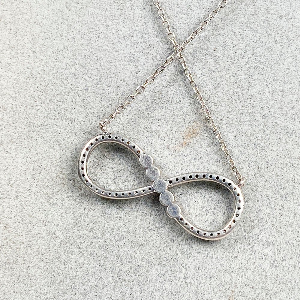 Cadena de plata y colgante con turquesas - imagen 3