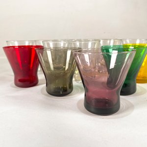 Lote de 16 Vasos para Shots de Vidrio Hialino de Colores Variados - imagen 2