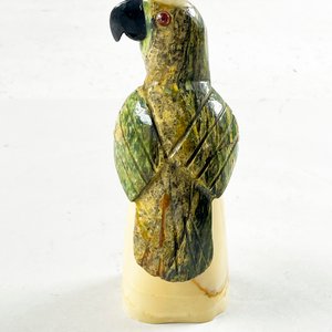 Figura de Papagayo en Piedra Tallada, 17 cm - imagen 3