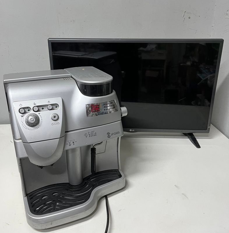 Máquina de Café Spidem Villa Semi-Profesional y TV Plasma LG 32"