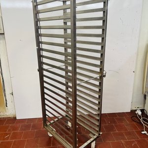 Carro Gavetero de Acero Inoxidable con Ruedas para Bandejas - imagen 2