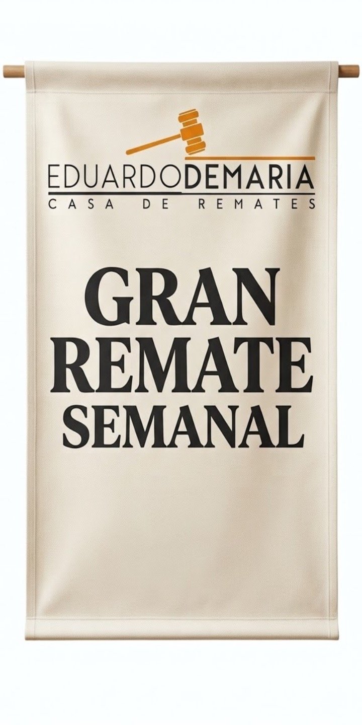 Banner "Gran Remate Semanal" Eduardo De Maria Casa de Remates