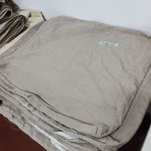 Fundas para Almohadón de Tela Gris con Velcro - 50x60 cm - imagen 2