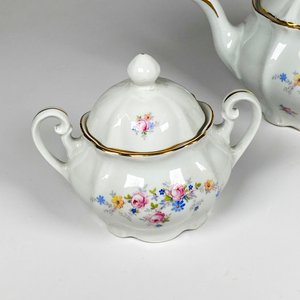 Tres piezas de servir te y cafe, porcelana checa - imagen 4