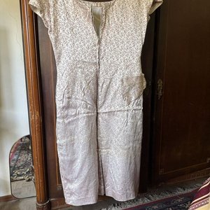 Lote de Vestidos Vintage: Negro, Azul Marino y Estampado - imagen 7