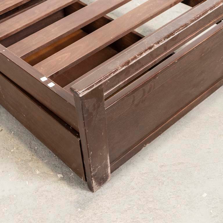 Cama cajonera de una plaza con detalles y rayas - imagen 2