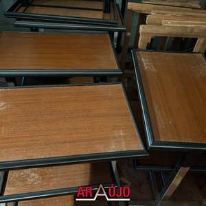 Mesas de Arrime con Ruedas para Restaurar - imagen 2