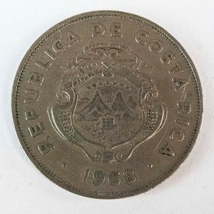 Lote siguiente: Moneda de Costa Rica de 2 Colones de 1968