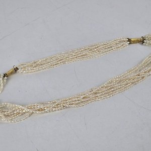 Collar de Perlas de Río Multicadena con Cierre Dorado - imagen 4