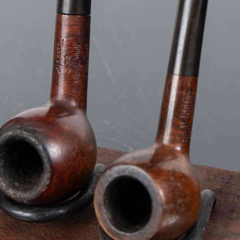 Portapipas de madera con 4 pipas y boquillas - imagen 2