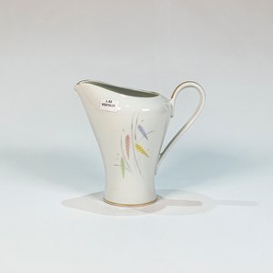 Jarra de Porcelana Bavaria Edelstein Blanca con Hojas y Espigas - imagen 1