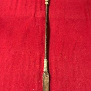Rebenque de Cuero y Trama Trenzada, 85.5 cm - imagen 4