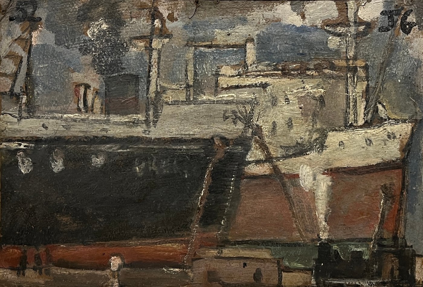 Oleo "Puerto" de José Gurvich, 1952