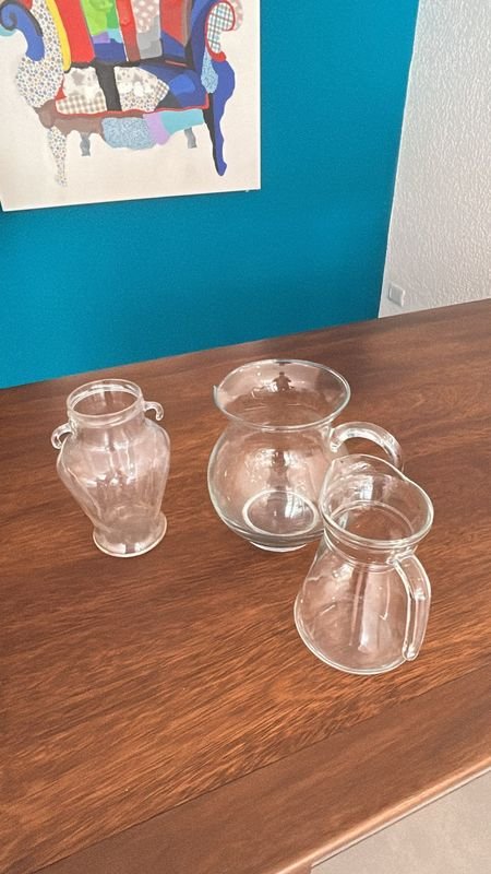 Juego de 3 Jarras de Vidrio Transparentes - imagen 1
