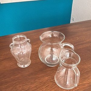 Juego de 3 Jarras de Vidrio Transparentes - imagen 1