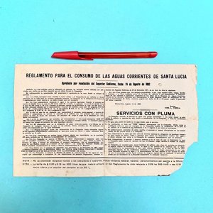 Antigua Factura Compañía de Aguas Corrientes de Montevideo Limitada - Junio 1923 - imagen 2