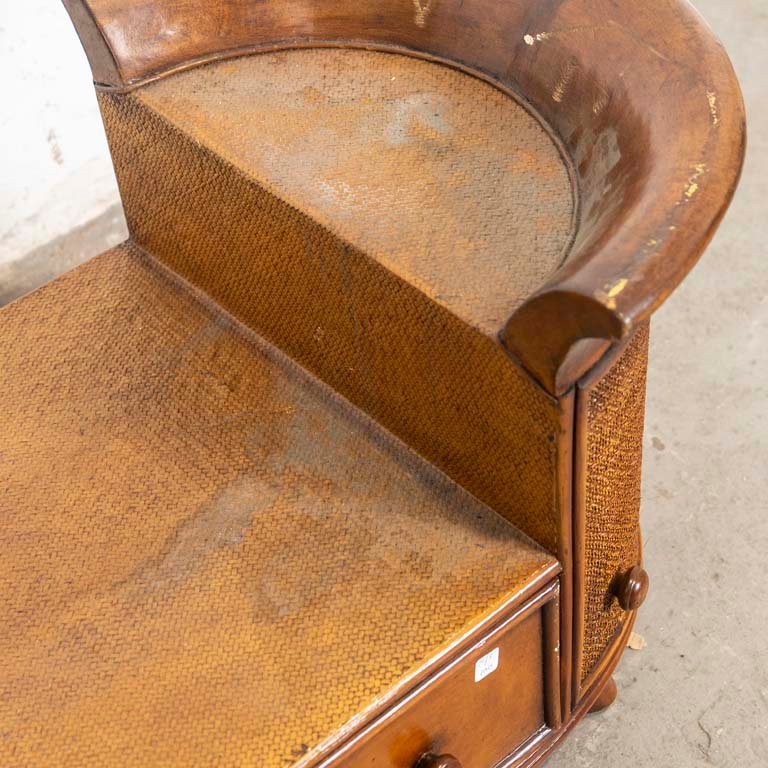 Base para mesa de living en ratán con detalles - imagen 2